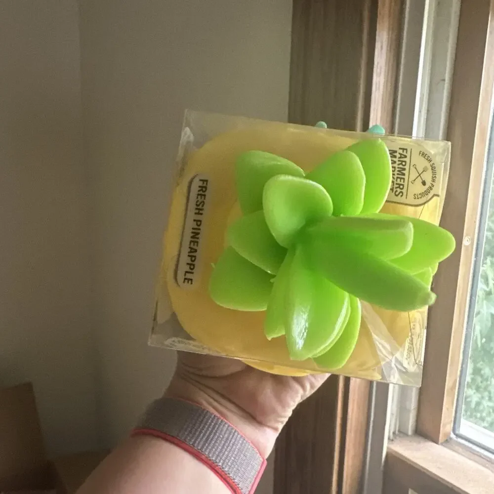 VIRAL Sunny Days Farmer’s Market Pineapple Squishy NEW Fidget Toy